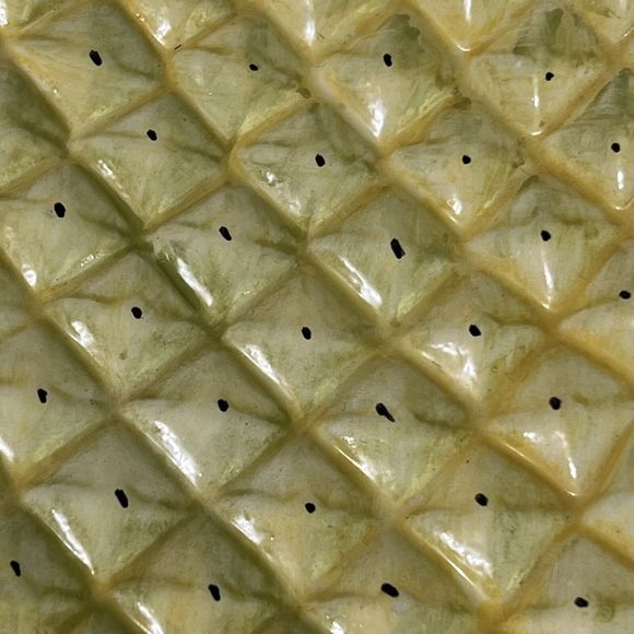 VINTAGE Ceramic Pineapple Trinket Tray Catchall Yellow and Green - Picture 10 of 17